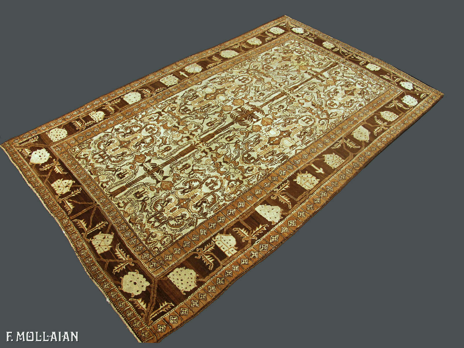 Tapis Indien Antique Agra n°:49442946